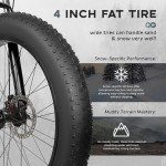 Outroad 26" Fat Tire Mountain Bike, 21-Speed