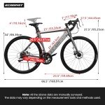 OPULHAUS 700c Aluminum Road Bike - 14 Speed