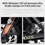 SAVADECK Lightweight Carbon Fiber Road Bike 51cm