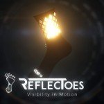 Reflective Cycling and Running Socks - Large