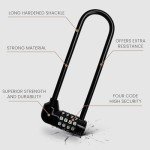 Kurtzy 4-Digit Waterproof Bike U-Lock