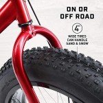 Mongoose Dolomite Fat Tire Mountain Bike - Red