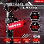 BLITZU Cyborg 120T USB Rechargeable Bike Tail Light