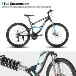 HILAND Full Suspension Men's Mountain Bike – 21 Speed
