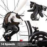 Hiland 700c Road Bike with 14-Speed Drivetrain