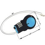 Lewis N Clark Retractable Cable Lock - Black