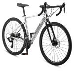 Schwinn Sporterra RX Adventure Adult Gravel Bike for Men and Women, 14-Speeds, 700c Wheels, Lightweight Aluminum Frame, Silver