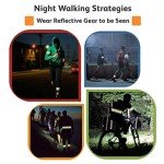 TOURUN Reflective Running Gear Belt for Night Walking/Running, Visibility Bands for Runners, Cyclists - Bicycle Pants Cuff Clips, Arm/Ankle/Leg Safety Bands (2 Bands)