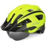 VICTGOAL Adjustable Bike Helmet with LED Light