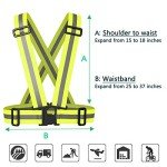 Reflective Adjustable Safety Vest for Cycling & Running