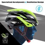 Lightweight Bike Helmet with LED Light & Visor
