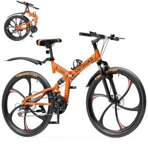 Outroad 26" Folding Mountain Bike - 21 Speed