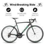 Hiland 700c Aluminum Racing Road Bike, 21 Speeds