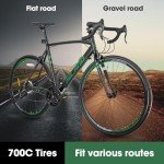Hiland 700c Aluminum Racing Road Bike, 21 Speeds