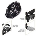 Lightweight Unisex Cycling Helmet with Airflow – Black