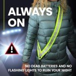 Reflective Sash for Safe Night Walking & Running