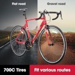 HH HILAND 700c Adult Road Bike with 14 Speeds