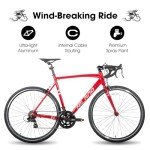 HH HILAND 700c Adult Road Bike with 14 Speeds