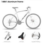 Hiland 700C Hybrid Road Bike for Commuters