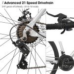 Hiland 700C Hybrid Road Bike for Commuters