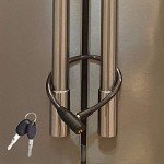 Child-Proof Refrigerator Lock for French Doors - Black