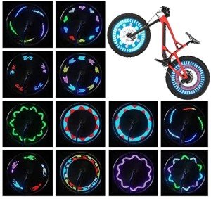Waterproof LED Bike Wheel Lights - 2 Pack