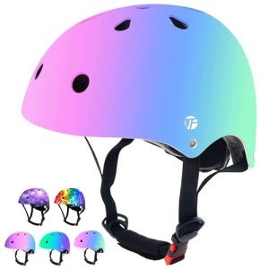 Adjustable Color Gradient Helmet for Kids and Adults