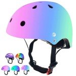 Adjustable Color Gradient Helmet for Kids and Adults