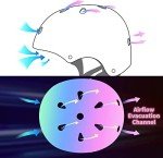 Adjustable Color Gradient Helmet for Kids and Adults