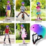 Adjustable Color Gradient Helmet for Kids and Adults