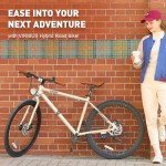 Viribus 28" Hybrid Bike for Tall Men - Vintage White