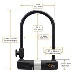 Heavy-Duty U-Lock with Cable for Bicycles