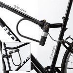 Heavy-Duty U-Lock with Cable for Bicycles
