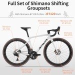 Lightweight SAVADECK Carbon Road Bike with R7120 Groupset
