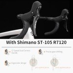 Lightweight SAVADECK Carbon Road Bike with R7120 Groupset