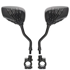 Adjustable Skull Claw Bicycle Rearview Mirrors (Black)