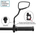 Adjustable Skull Claw Bicycle Rearview Mirrors (Black)