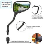 Adjustable Skull Claw Bicycle Rearview Mirrors (Black)