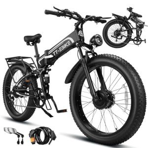4350W Dual Motor Folding Electric Bike for Adults