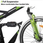 HILAND 26" Full-Suspension Mountain Bike for All