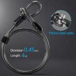 Heavy Duty Bike U Lock with Steel Cable