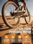 E·Bycco 29" Electric Mountain Bike, 750W Power