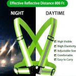 Reflective Safety Vest with Adjustable Glow Belt