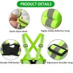 Reflective Safety Vest with Adjustable Glow Belt