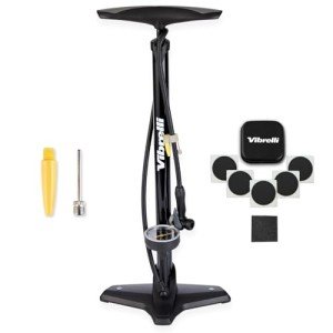 High-Performance Floor Pump with Puncture Kit