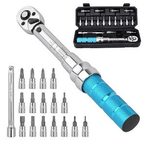 Bike Torque Wrench Set with Sockets and Extension