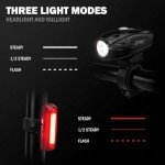 USB Rechargeable Super Bright Bike Light Set