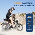 Movcan V60 1000W Electric Fat Tire Bike
