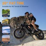 Movcan V60 1000W Electric Fat Tire Bike