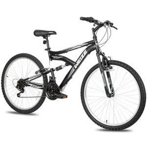 WEIZE Mountain Bike - 18-Speed Dual Suspension Bike